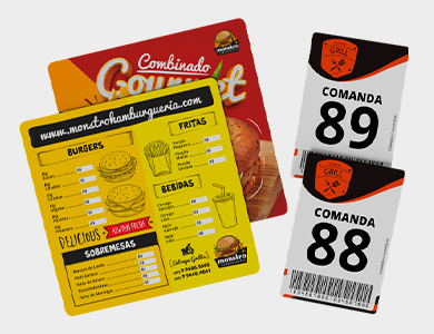 Cardápios e Comandas